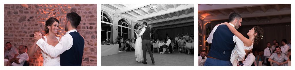 entrée bal mariés château des ravatys