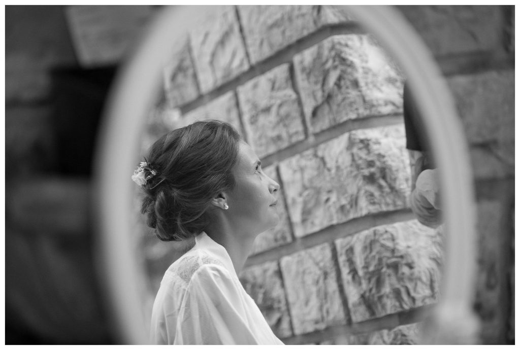 photo reflet mariée miroir